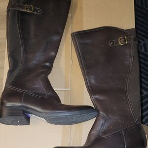 Born Dark Brown Heeled Boots